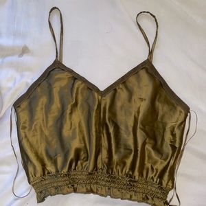 Zara Olive Crop Top